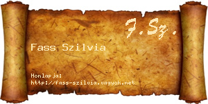 Fass Szilvia névjegykártya